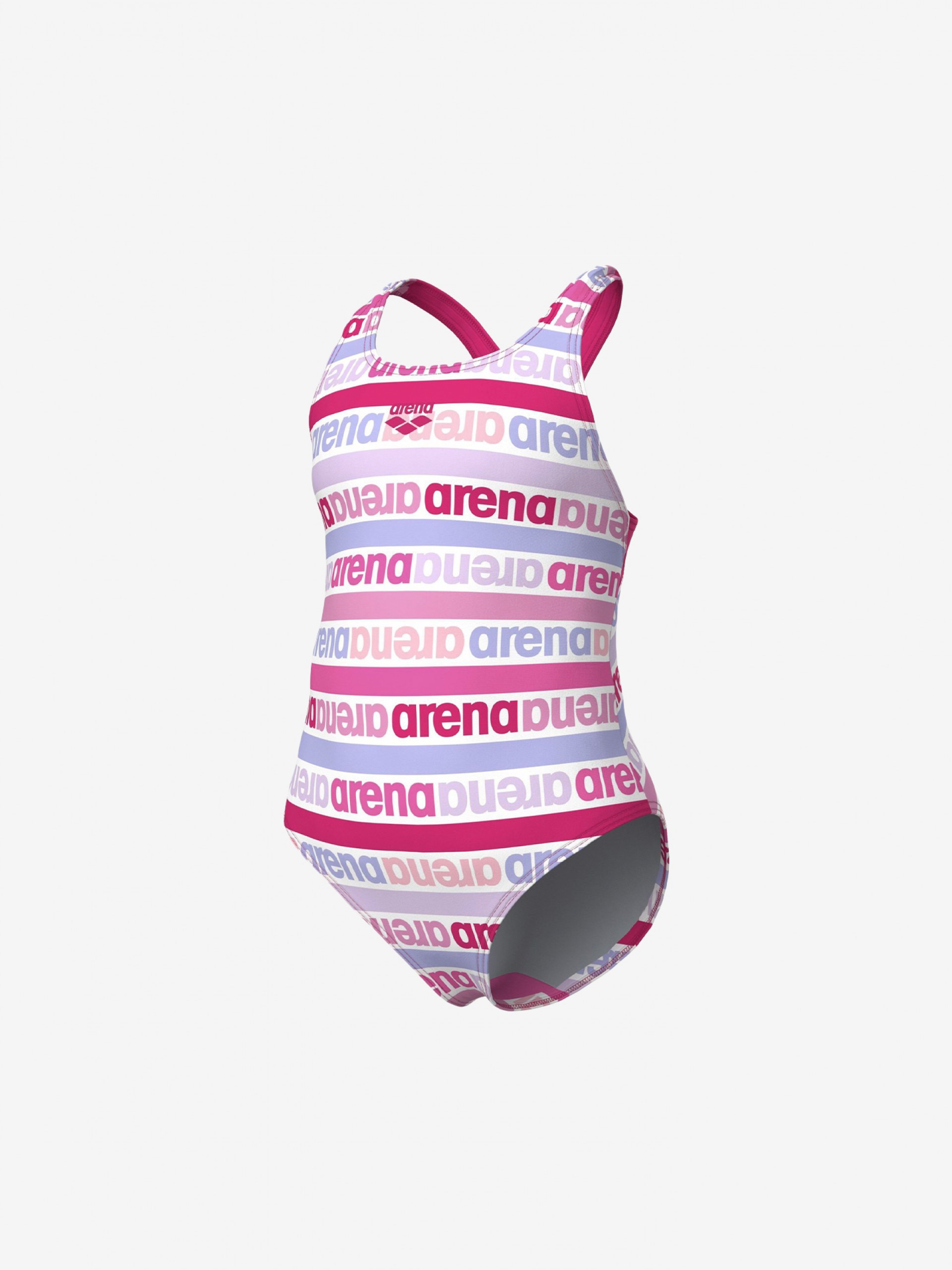 Bañador Arena Friends Swim Pro Kids Rosa y Blanco