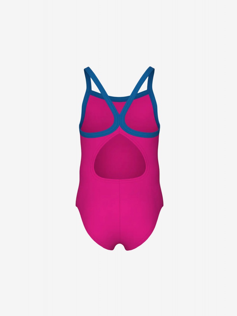 Fato de Banho Arena Logo Girl One Piece Kids Rosa