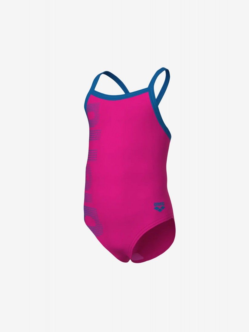 Fato de Banho Arena Logo Girl One Piece Kids Rosa