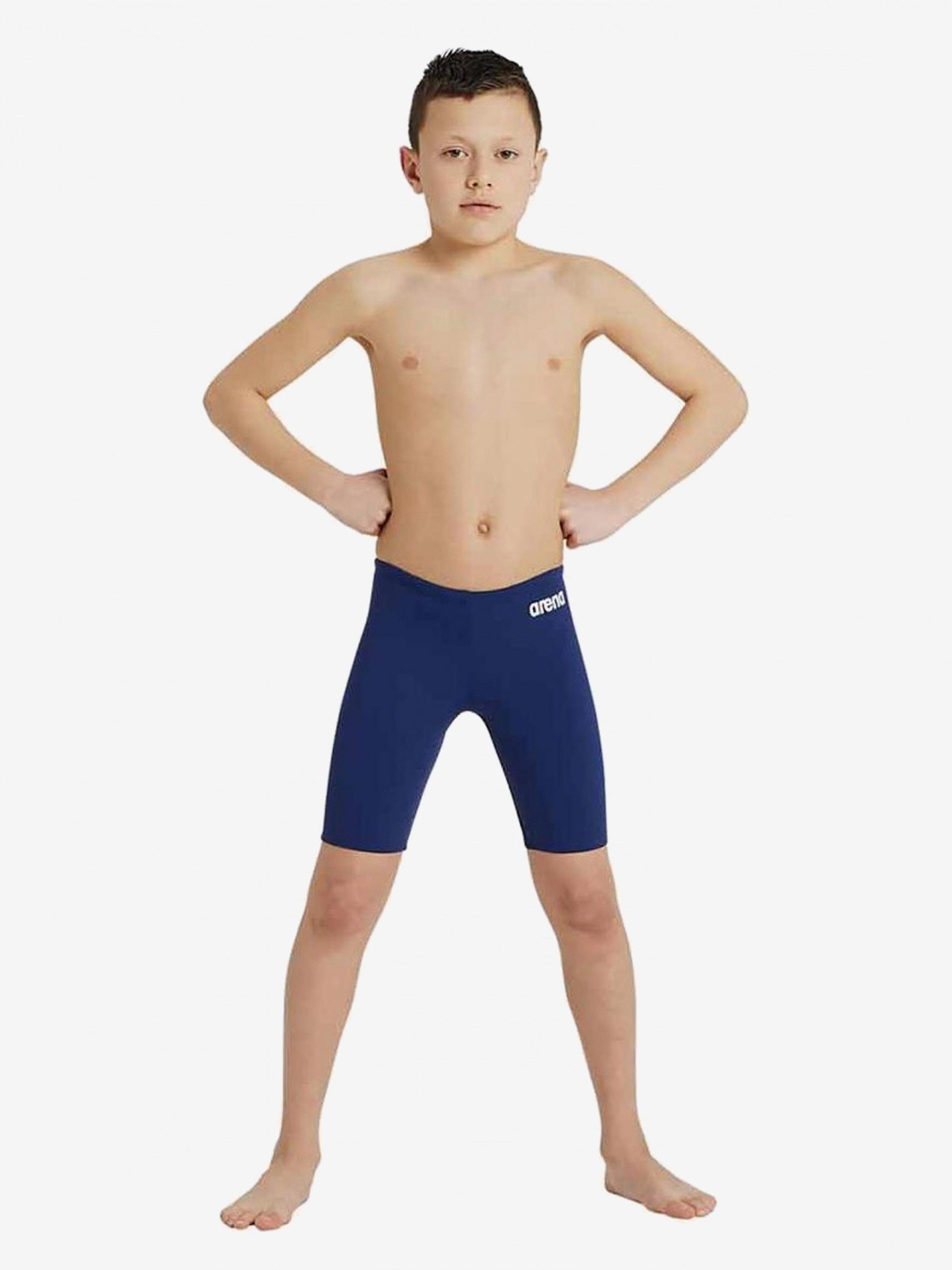 Arena Team Swim Jammer Solid Kids Blue Swimming Shorts