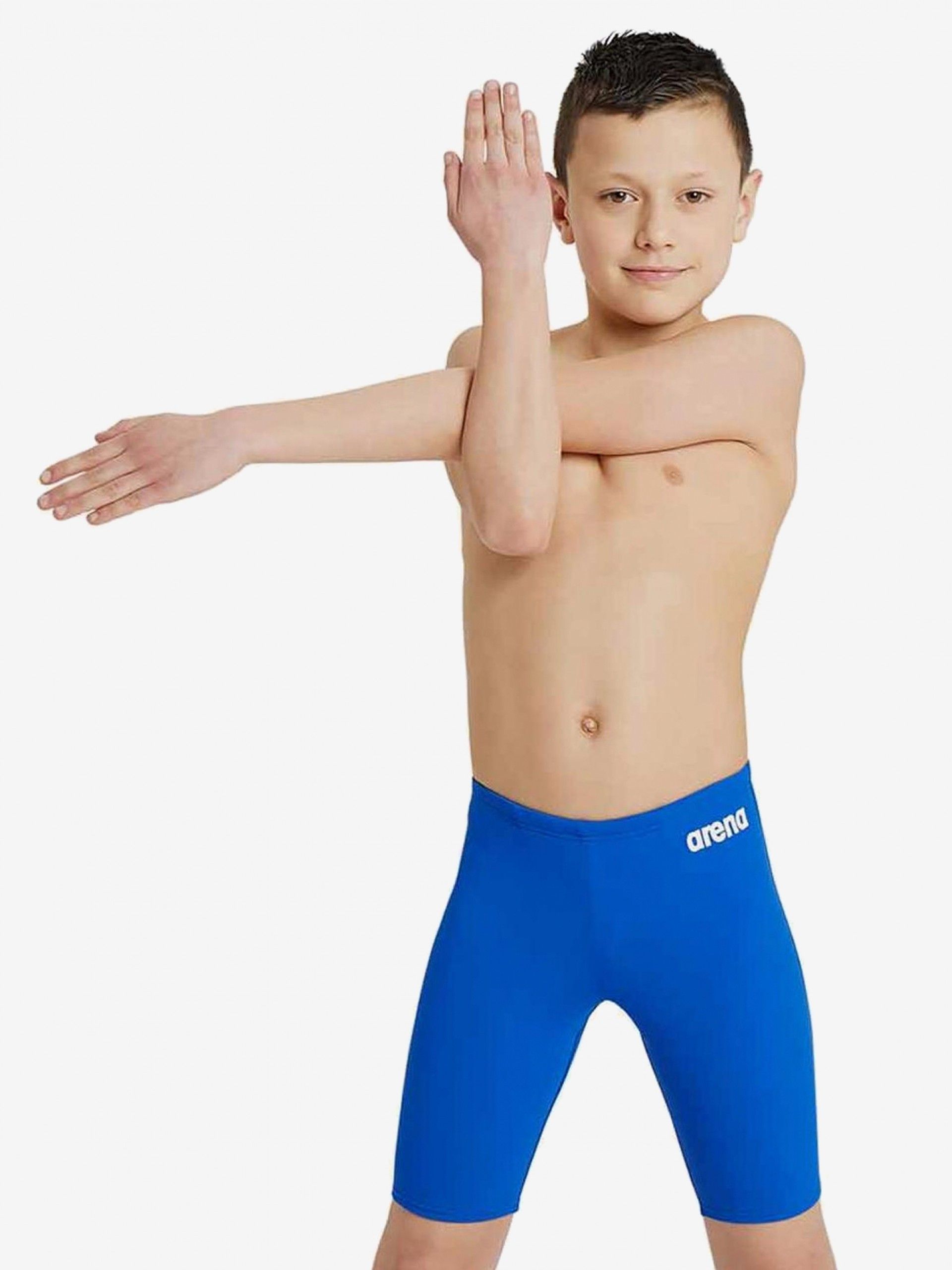 Arena Team Swim Jammer Solid Kids Blue Swimming Shorts