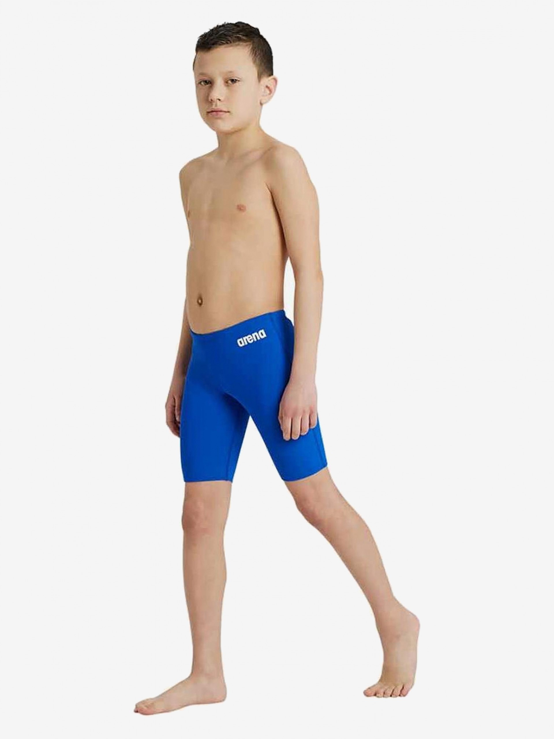 Arena Team Swim Jammer Solid Kids Blue Swimming Shorts