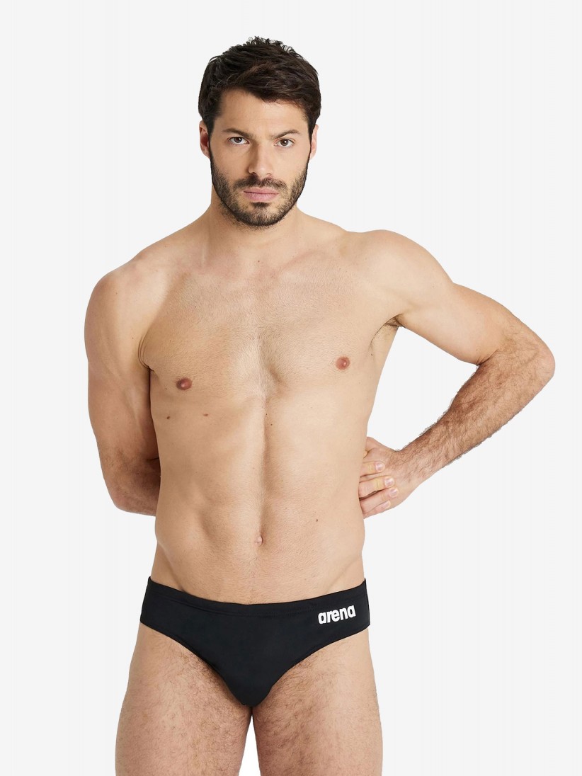 Cales de Natao Arena Team Brief Solid Pretos
