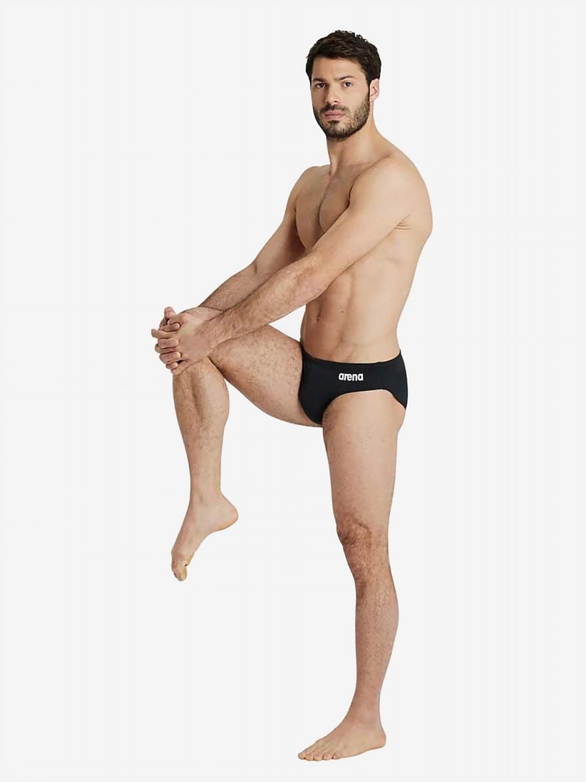 Cales de Natao Arena Team Brief Solid Pretos