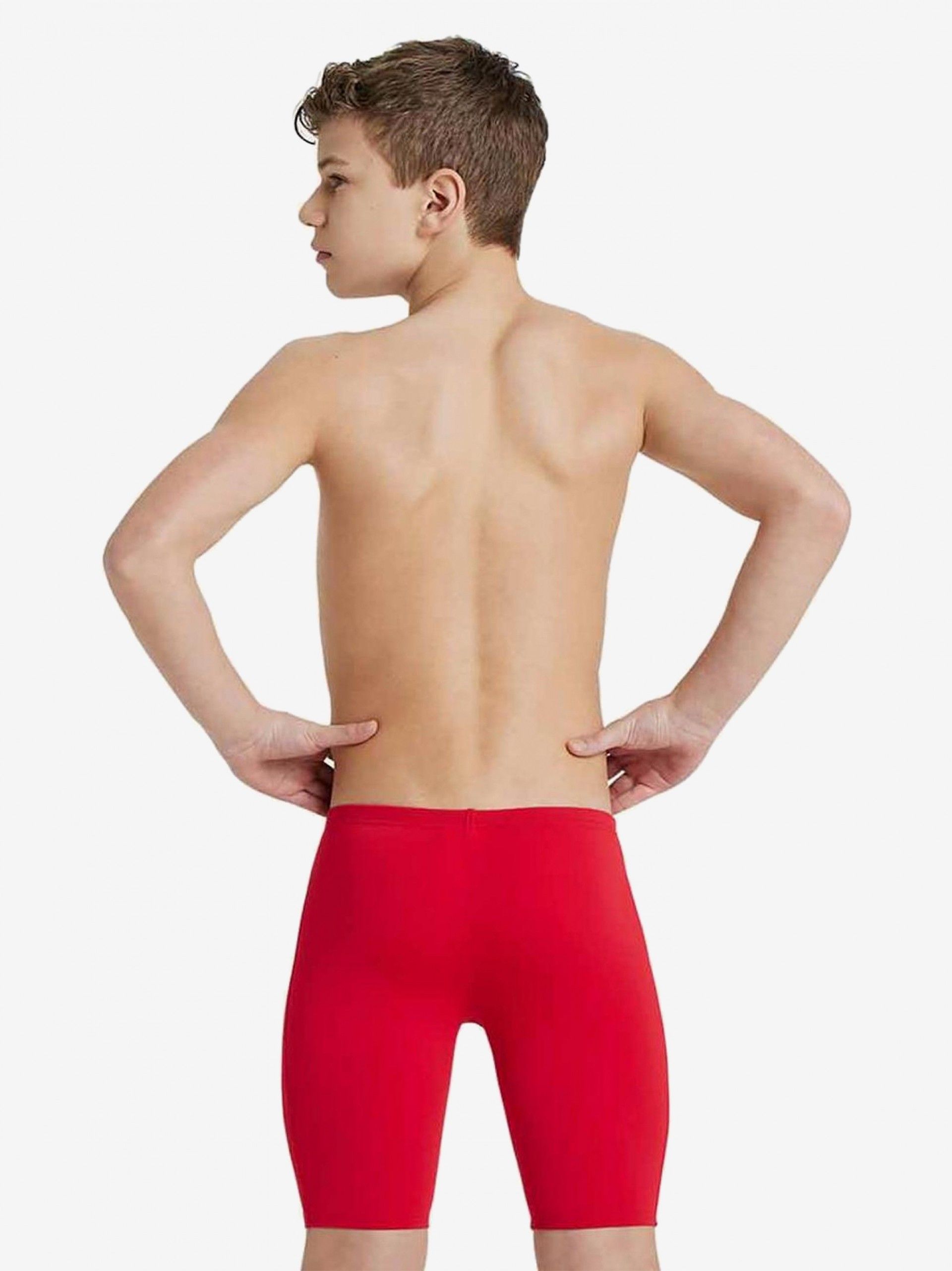 Arena Team Swim Jammer Solid Kids Red Swimming Shorts