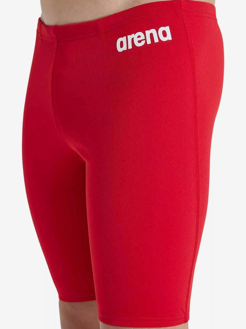 Arena Team Swim Jammer Solid Kids Red Swimming Shorts