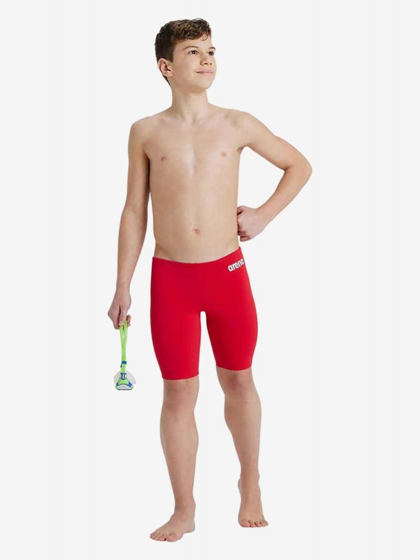Arena Team Swim Jammer Solid Kids Red Swimming Shorts