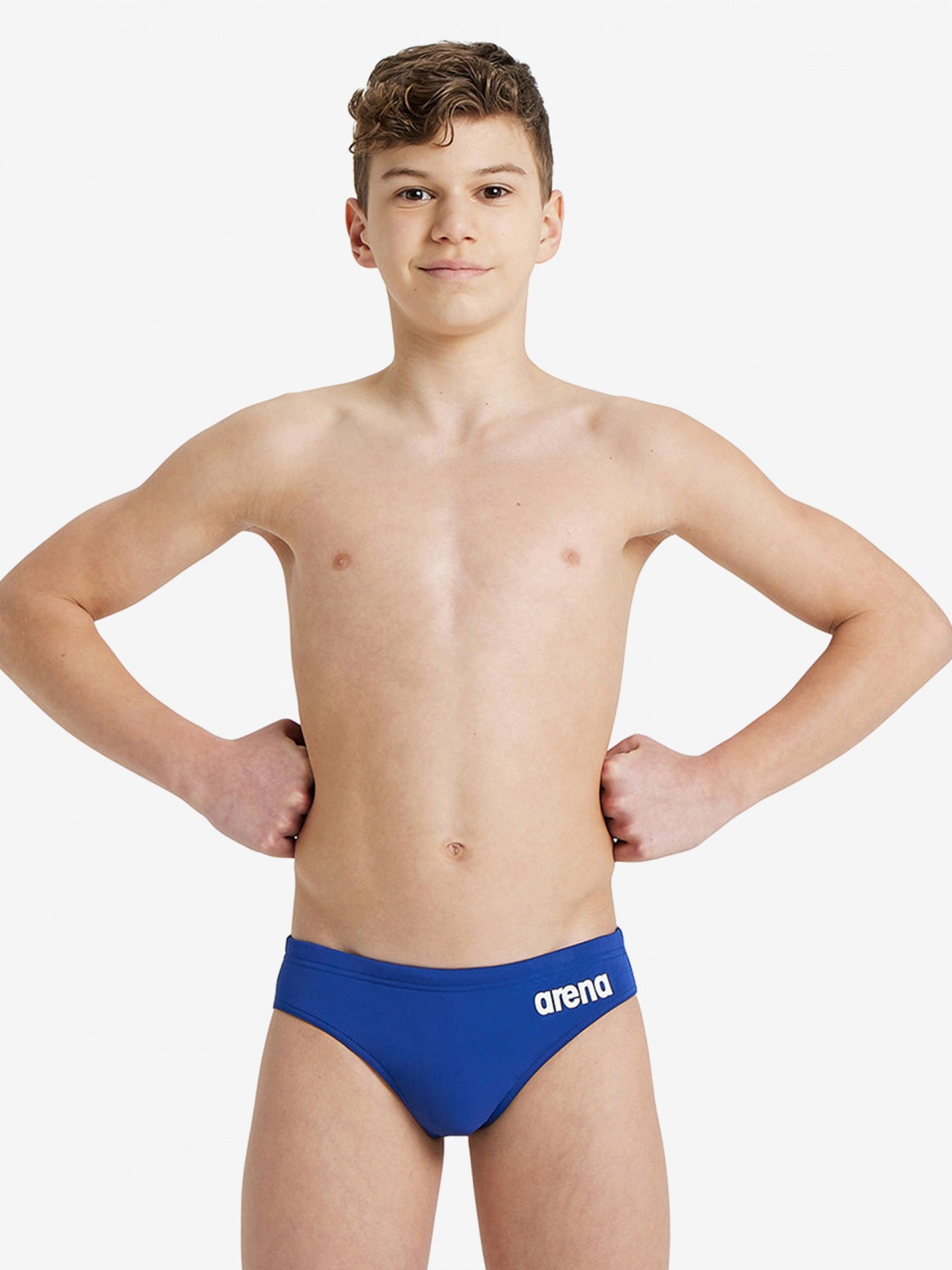 Bañador de Natación Arena Team Brief Solid Kids Azul