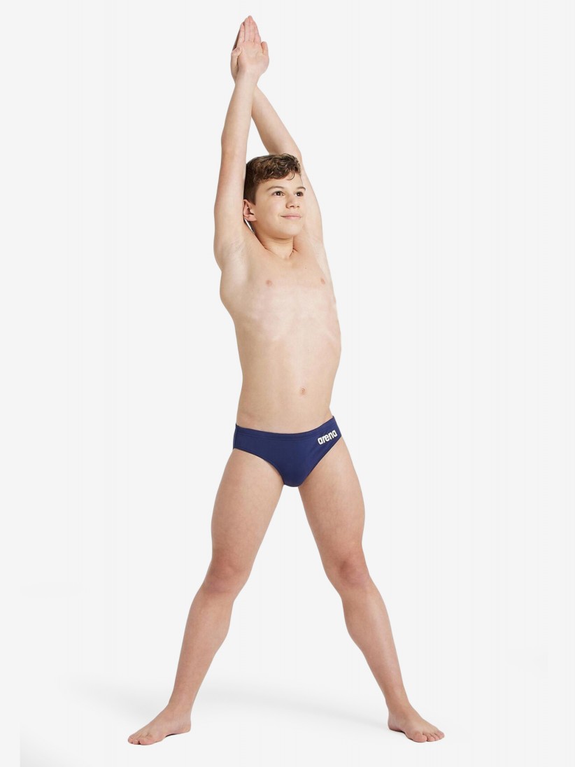 Cales de Natao Arena Team Brief Solid Kids Azuis