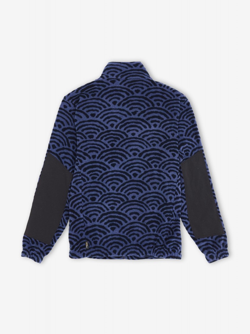 Casaco Deus Ex Machina Nihon Polar Estampado Azul