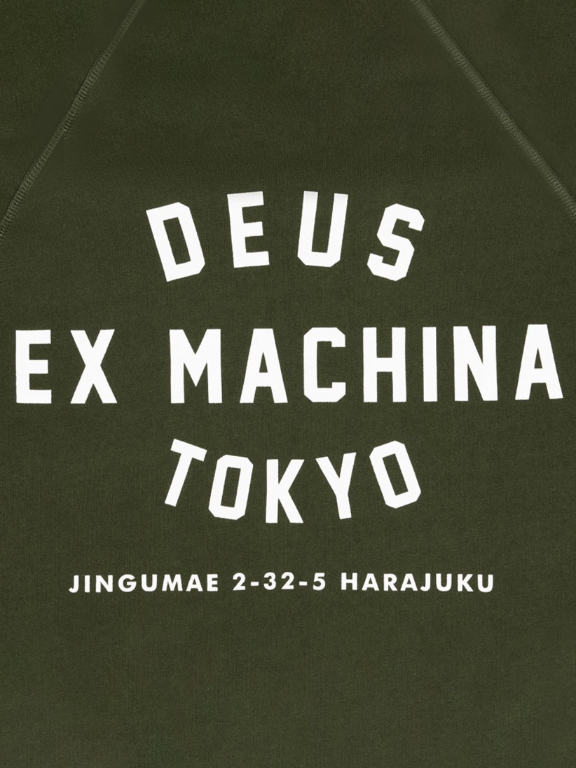 Camisola com Capuz Deus Ex Machina Harajuku Address Verde