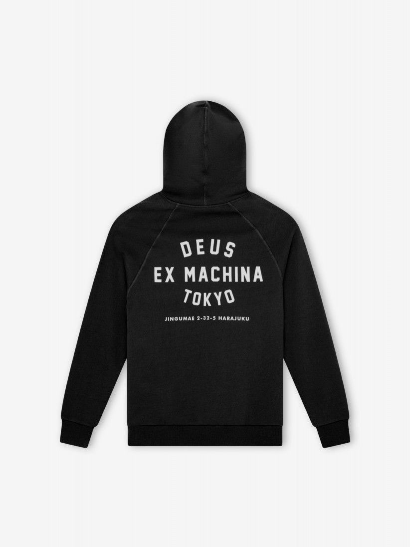 Sudadera con Capucha Deus Ex Machina Harajuku Address Negra
