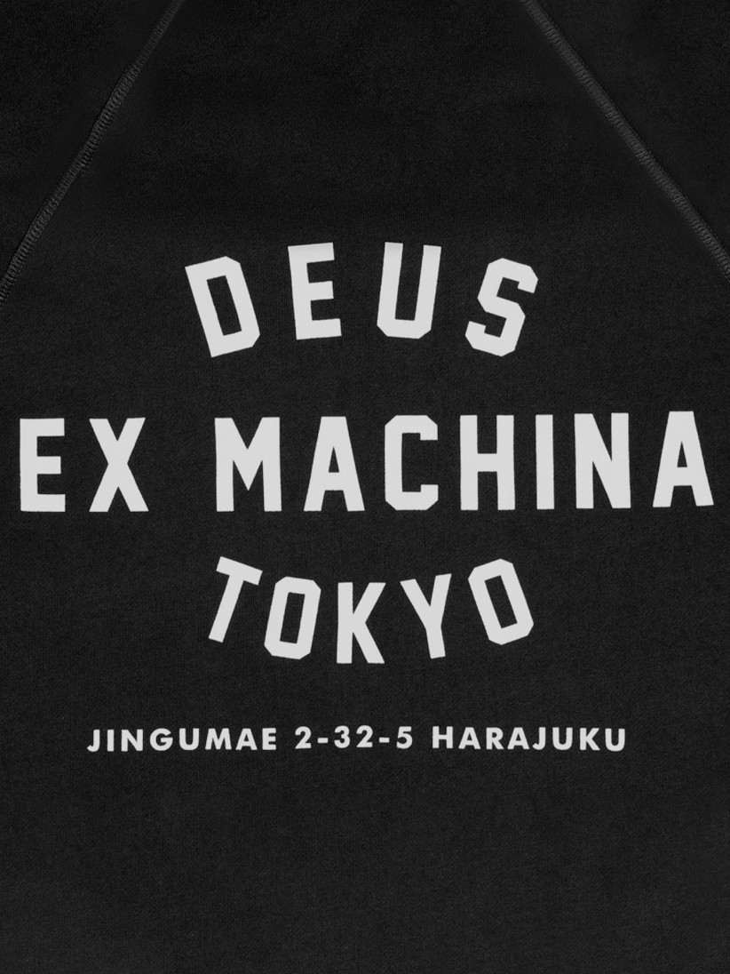 Sudadera con Capucha Deus Ex Machina Harajuku Address Negra