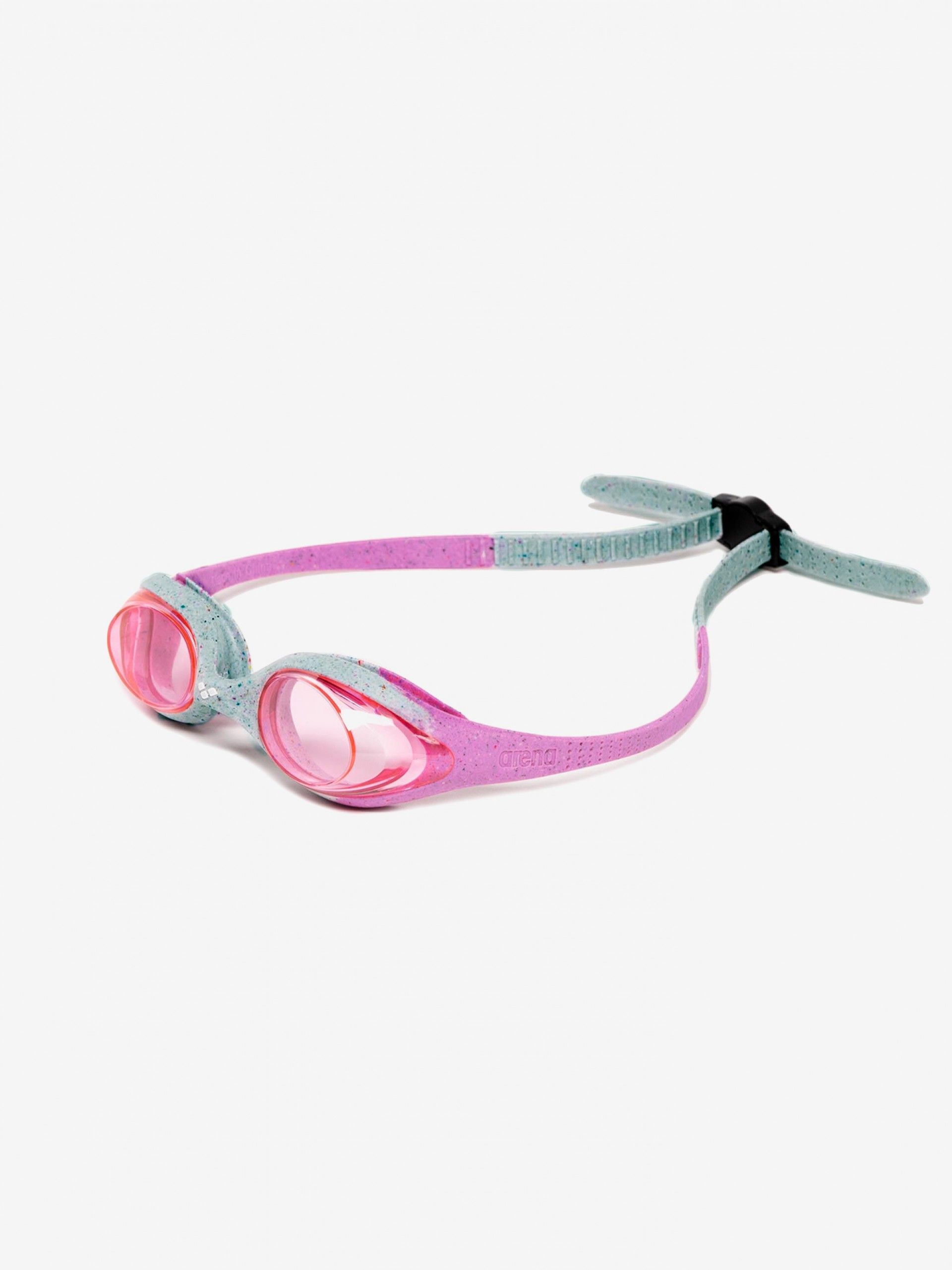Arena Spider Junior Pink and Green Swimming Goggles