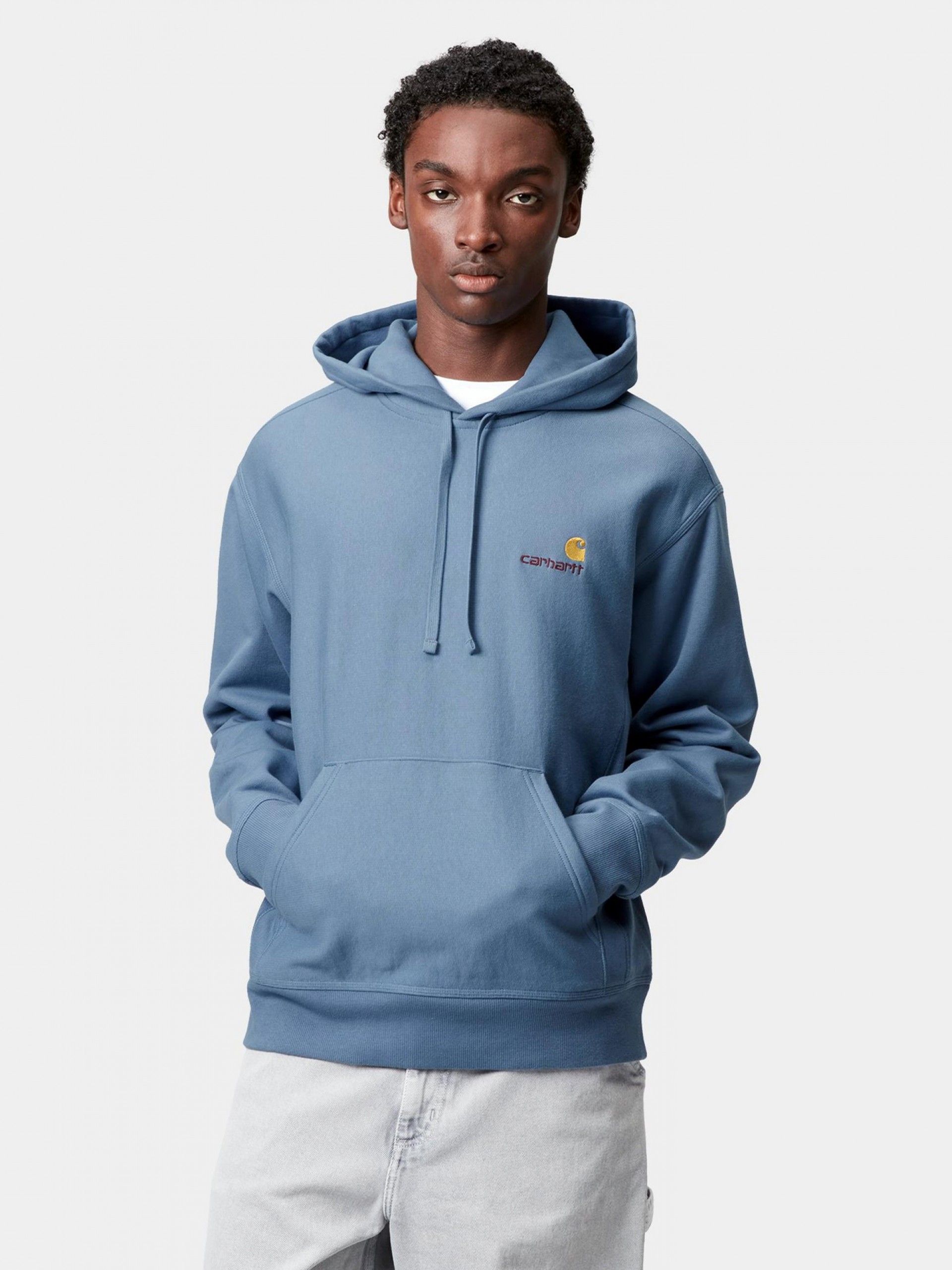 Sudadera con Capucha Carhartt WIP American Script Azul