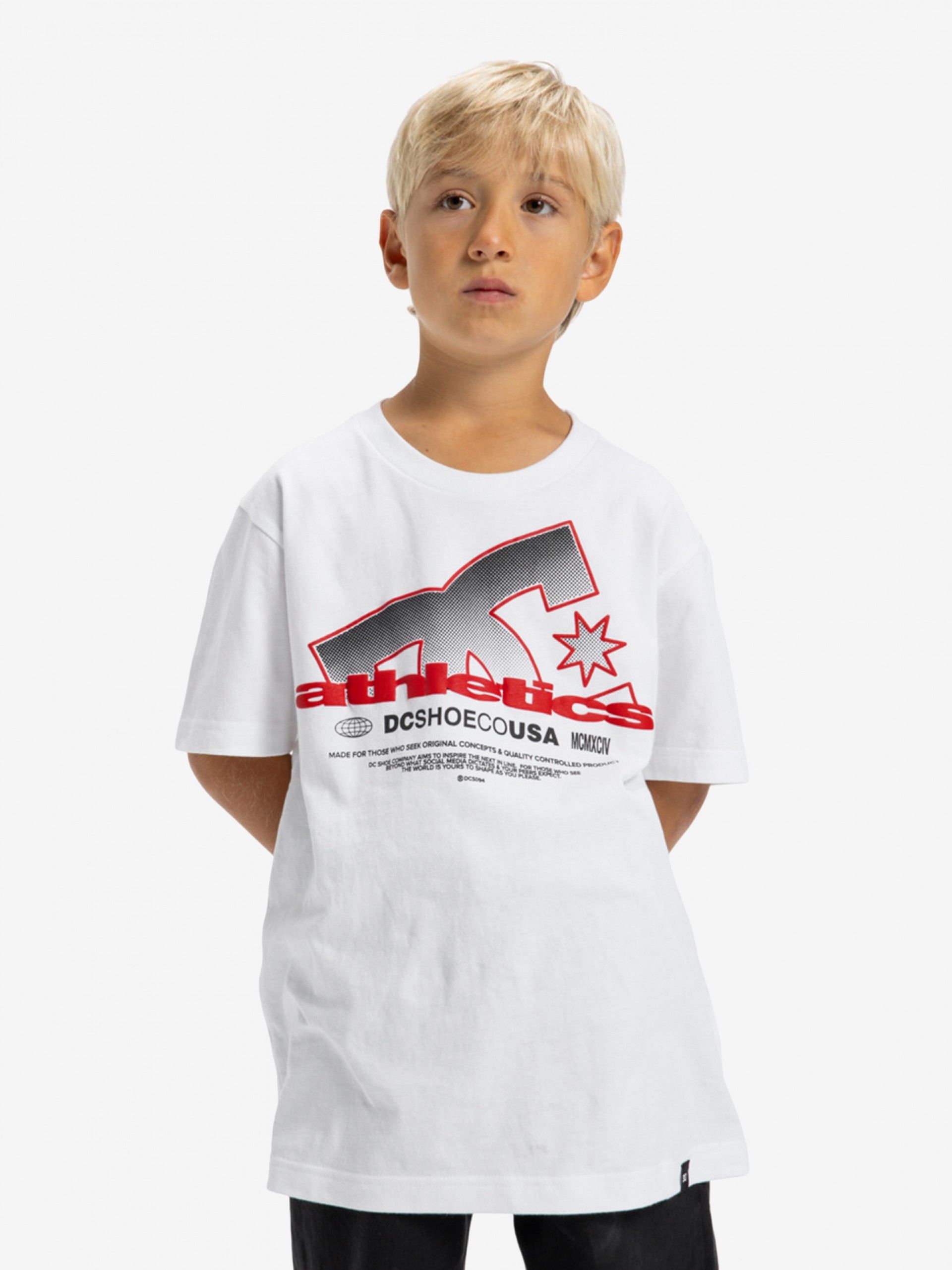 Camiseta DC Shoes Slathletic Kids Blanca