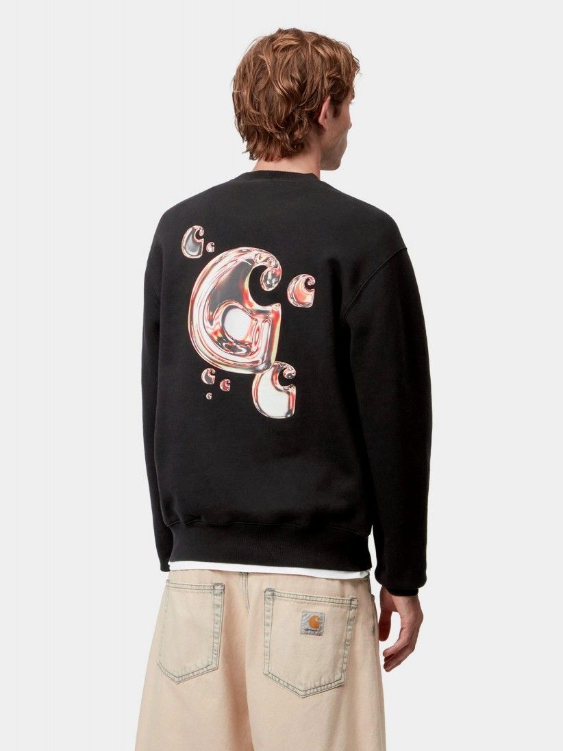 Sudadera Carhartt WIP Solar Chrome Negra