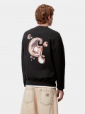 Sudadera Carhartt WIP Solar Chrome Negra