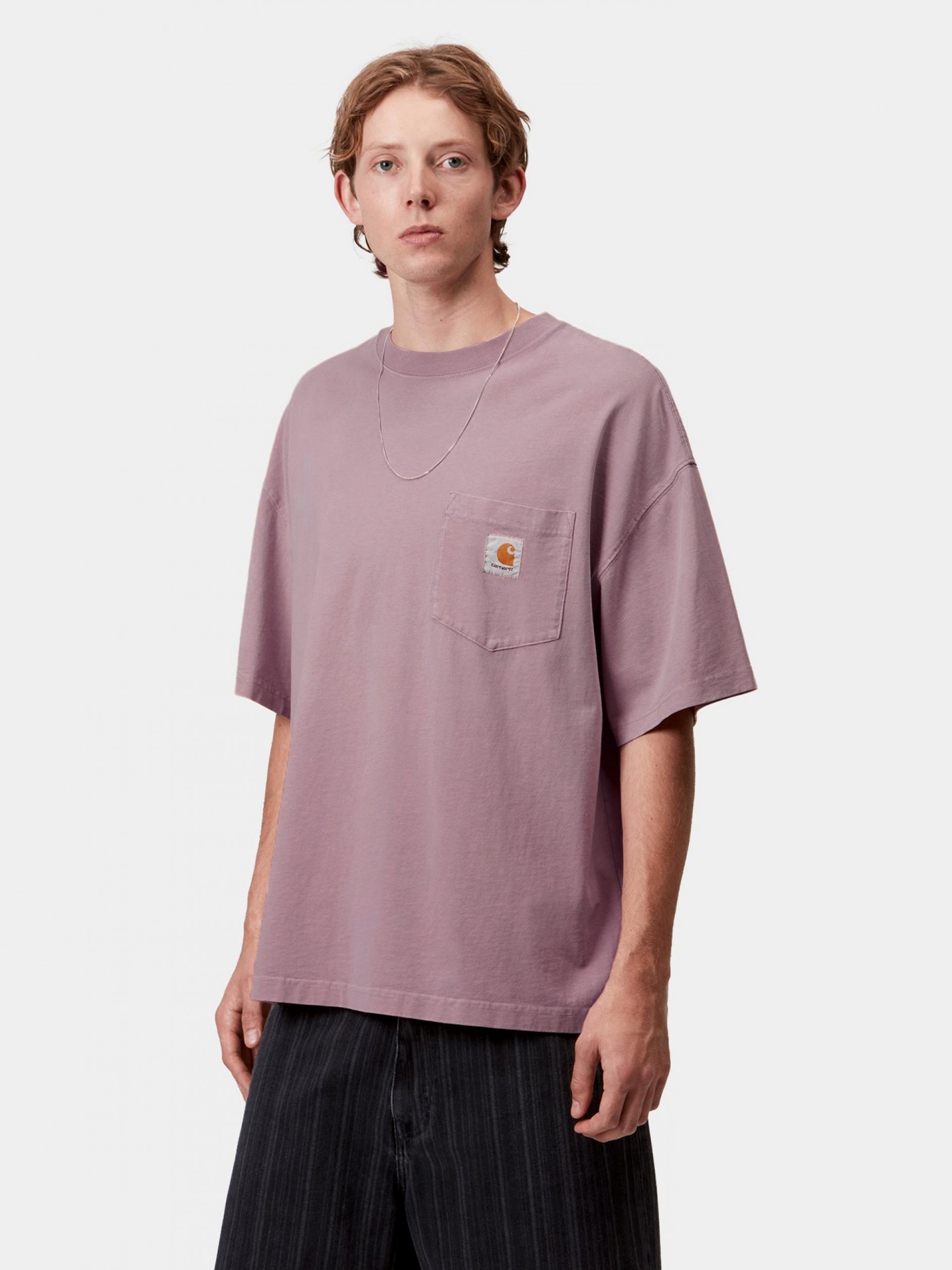 T-shirt Carhartt WIP Hudson Pocket Rosa