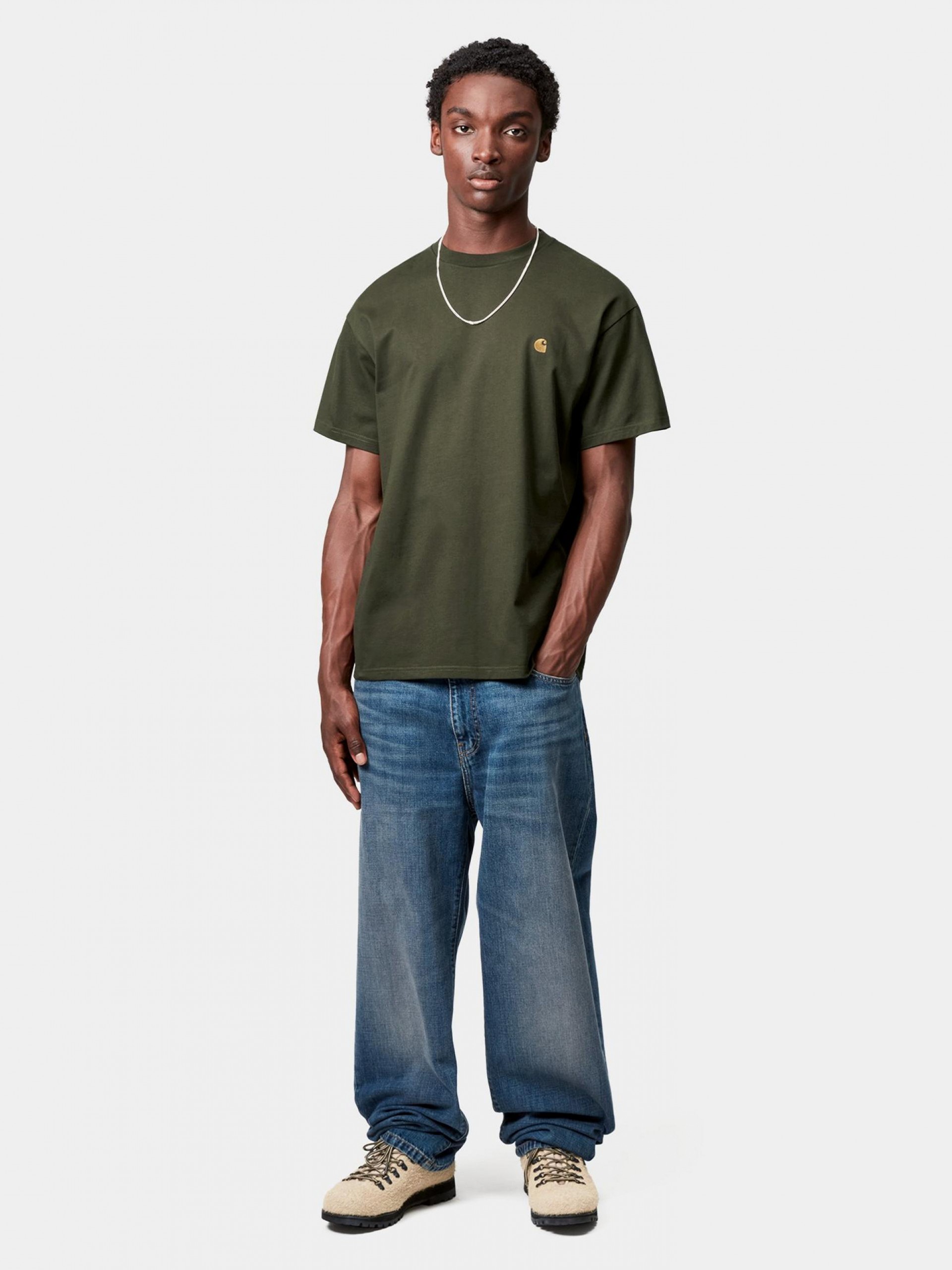 T-shirt Carhartt WIP Chase Verde