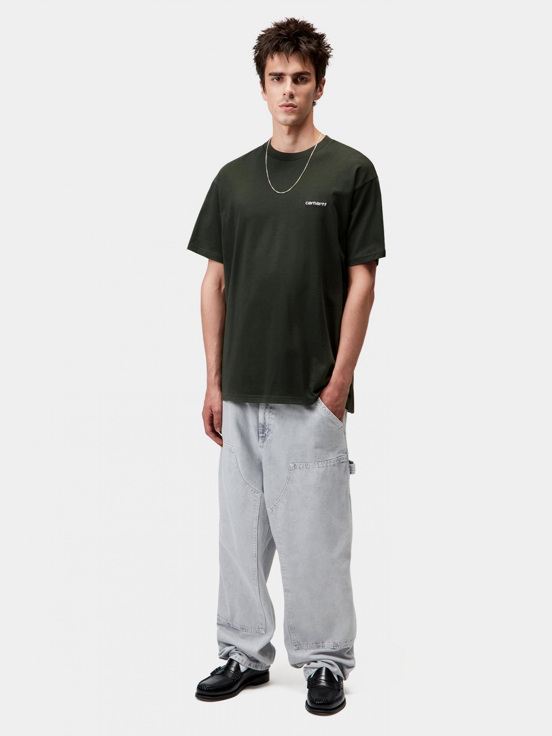 Carhartt WIP Script Embroidery Green T-shirt