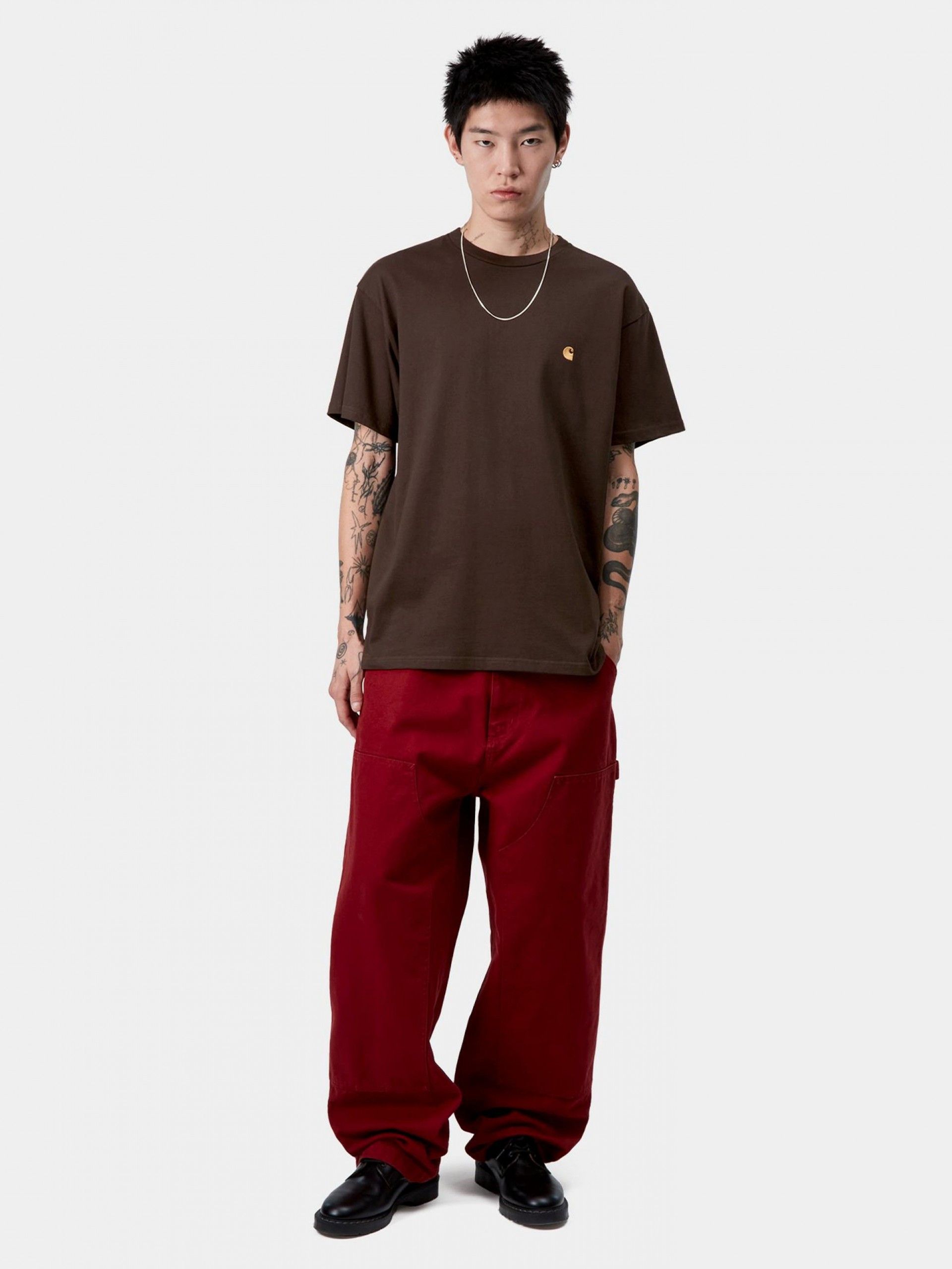 Camiseta Carhartt WIP Chase Marrón