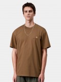 Carhartt WIP American Script Camel T-shirt