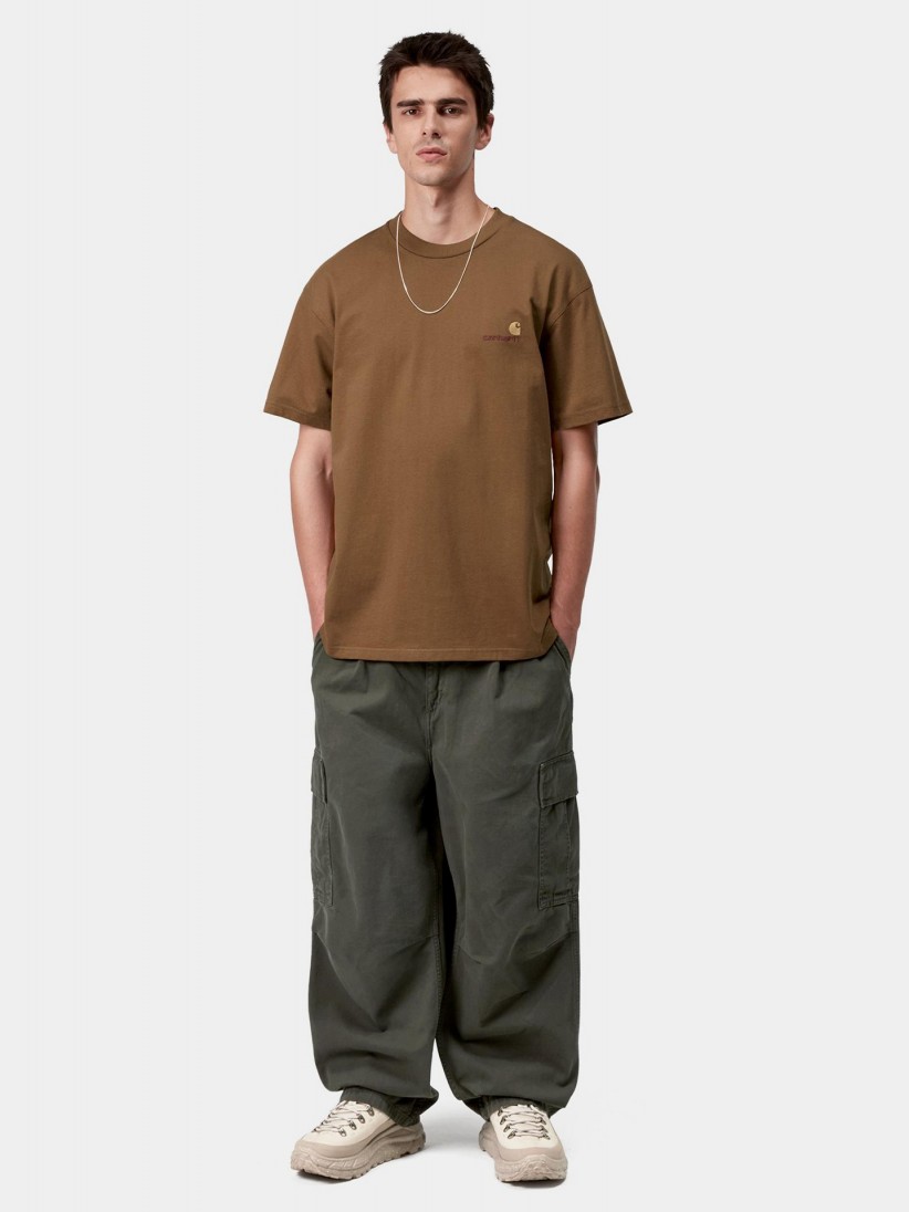 Carhartt WIP American Script Camel T-shirt