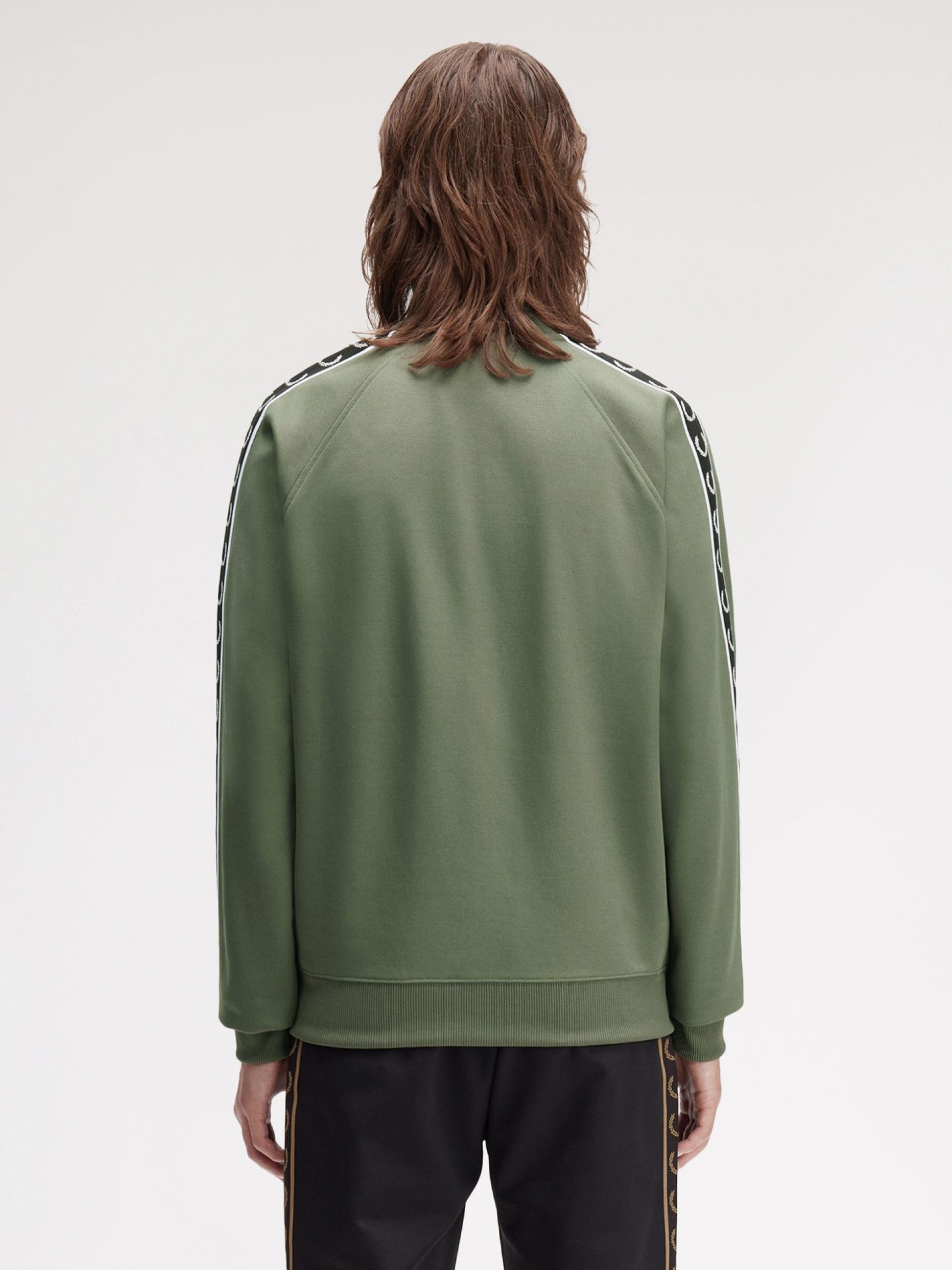 Chaqueta Fred Perry Taped Track Verde