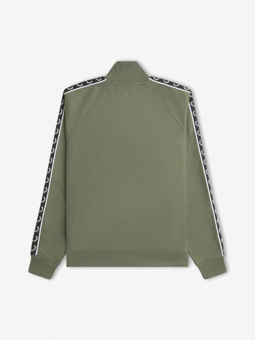 Fred Perry Taped Track Green Jacket