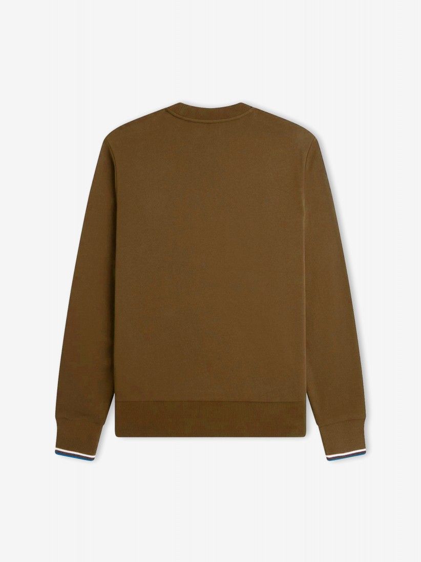 Fred Perry Crew Neck Camel Sweater
