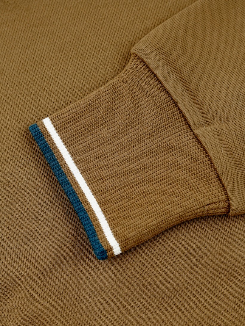 Fred Perry Crew Neck Camel Sweater