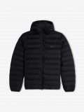 Chaqueta con Capucha Fred Perry Hooded Insulated Negra