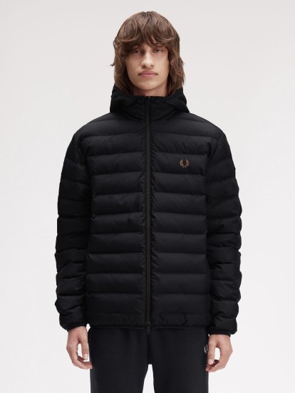 Casaco com Capuz Fred Perry Hooded Insulated Preto