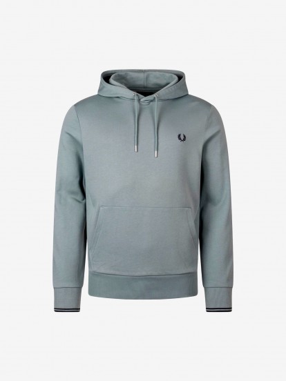 Fred Perry Tipped Blue Hoodie