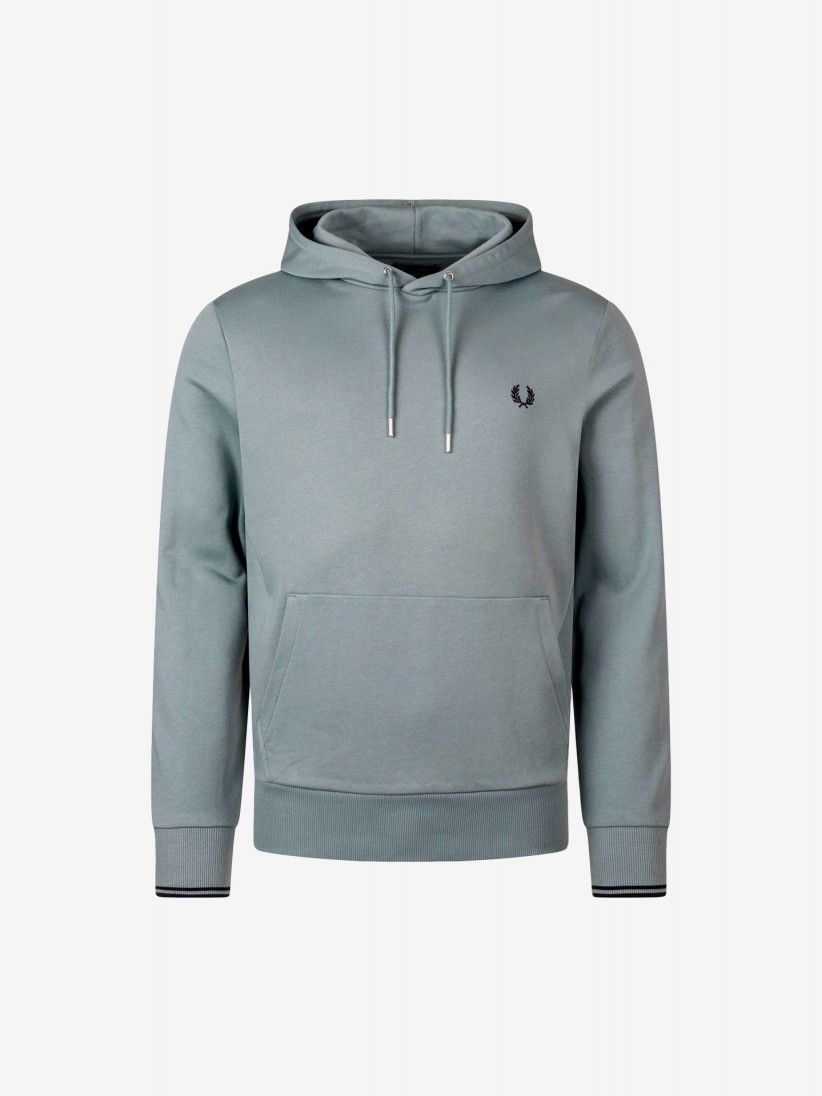 Fred Perry Tipped Blue Hoodie