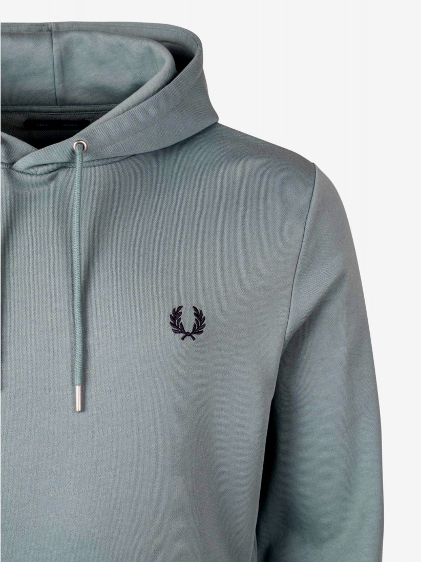 Fred Perry Tipped Blue Hoodie