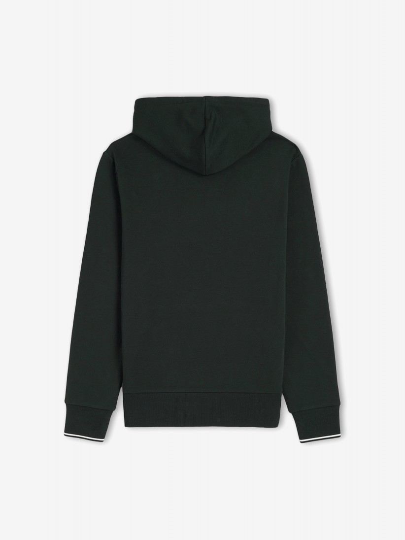 Fred Perry Tipped Green Hoodie