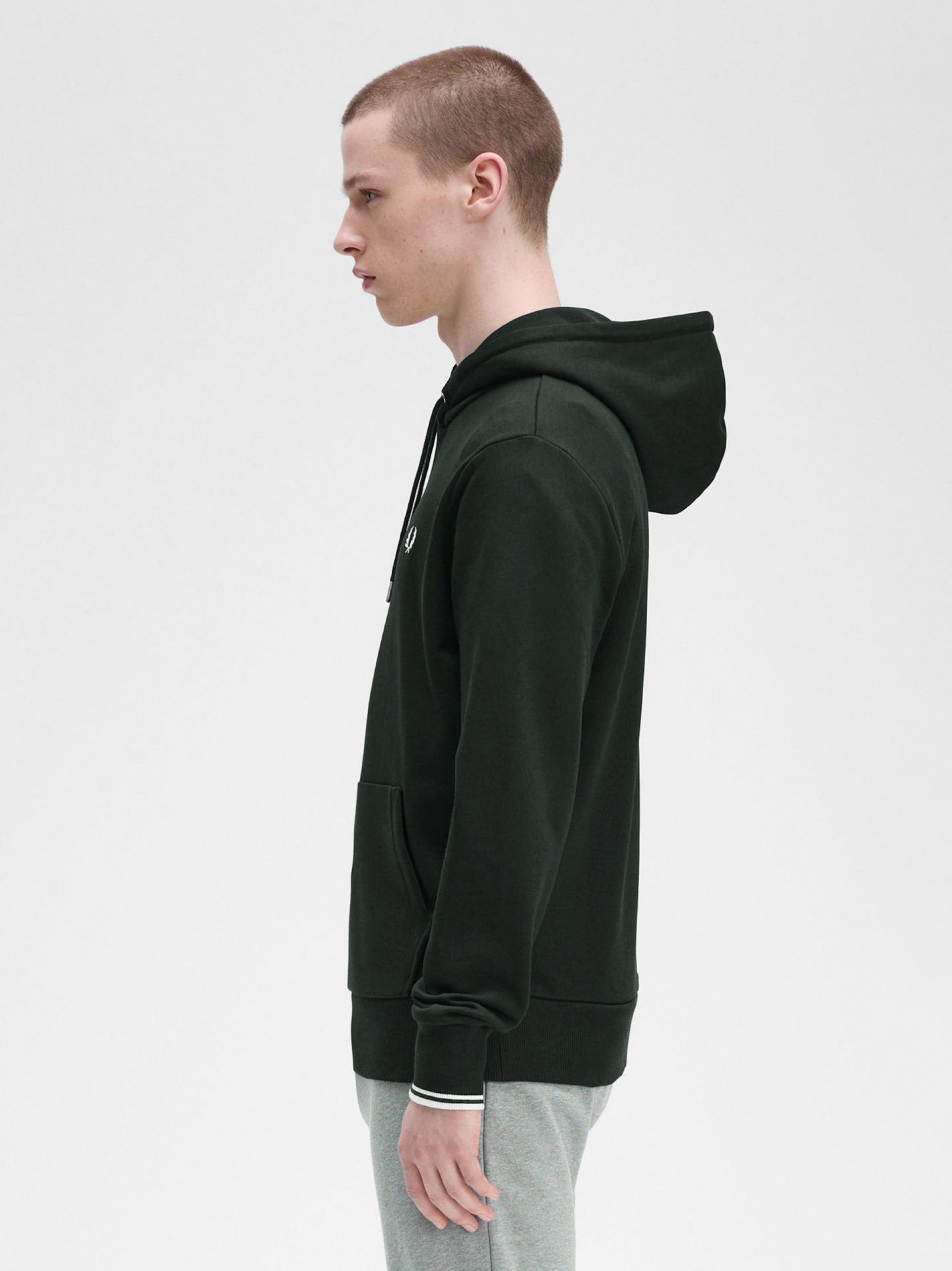 Sudadera con Capucha Fred Perry Tipped Verde
