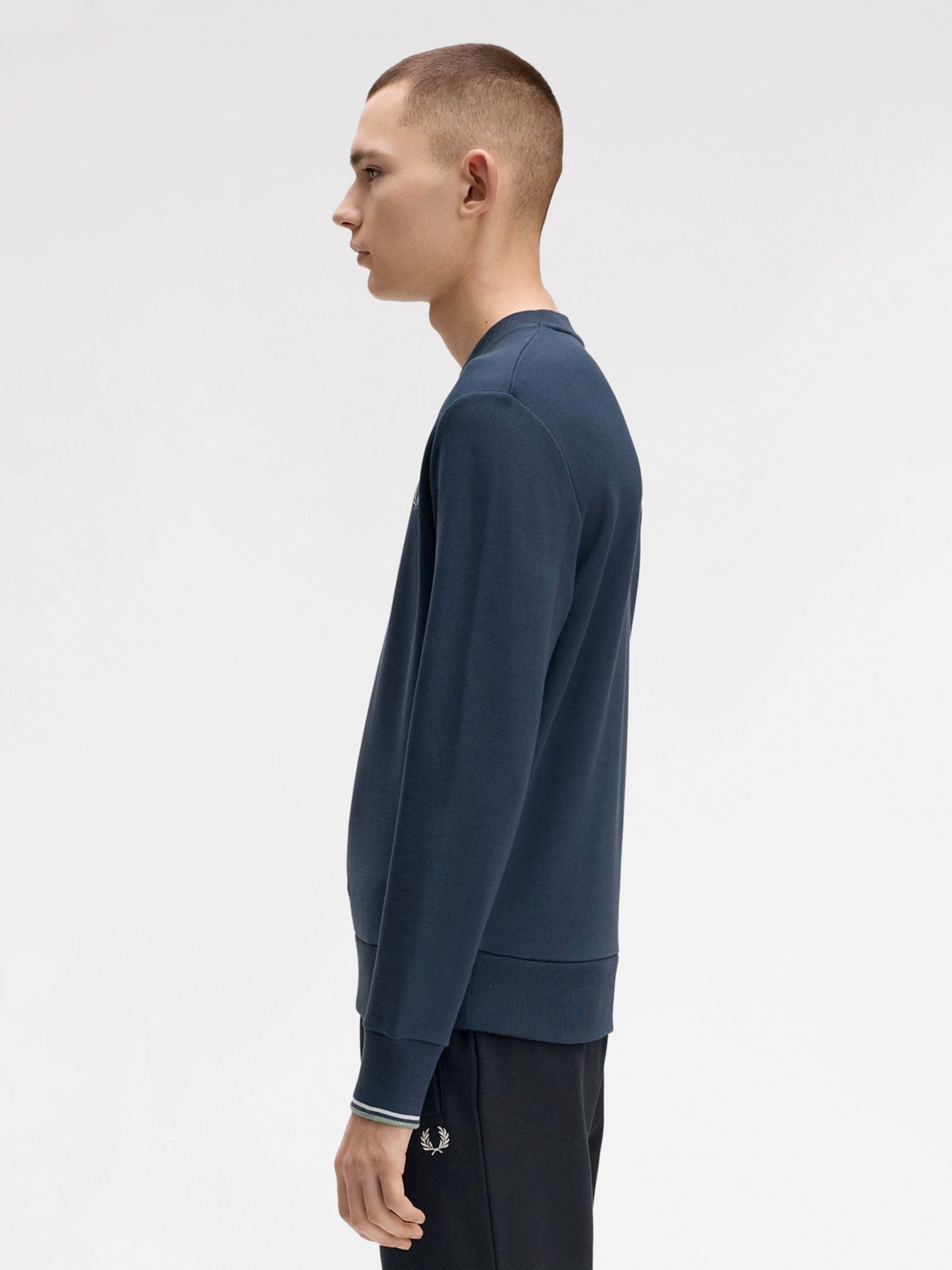 Camisola Fred Perry Crew Neck Azul