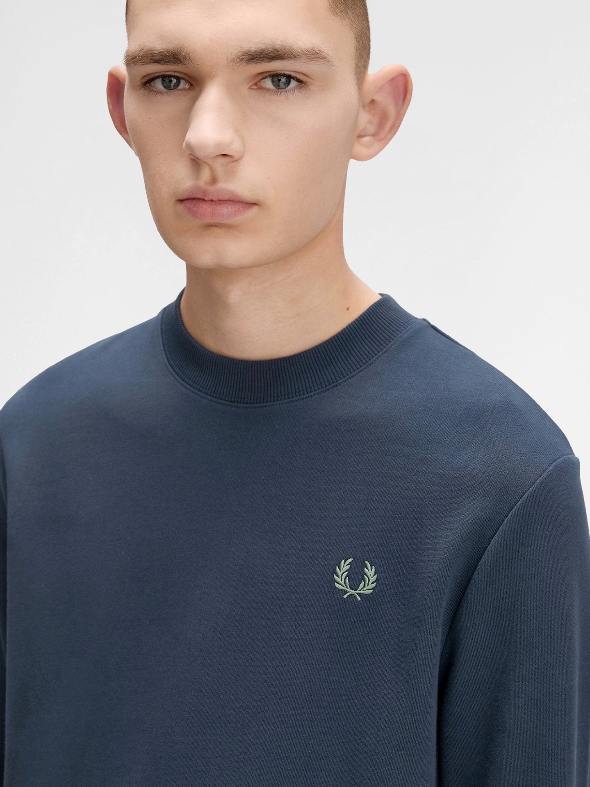 Camisola Fred Perry Crew Neck Azul
