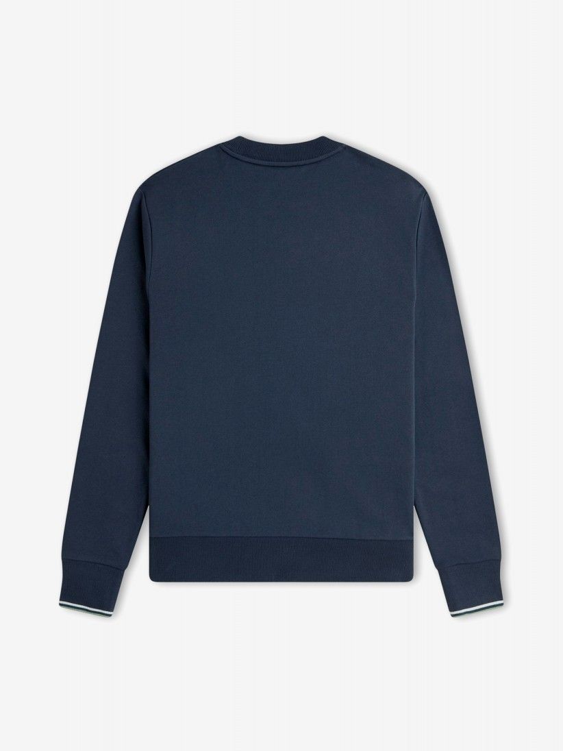 Fred Perry Crew Neck Blue Sweater