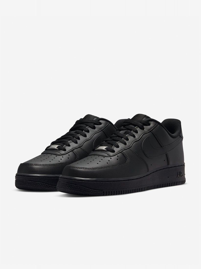 Sapatilhas Nike Air Force 1 07 Pretas Para Homem