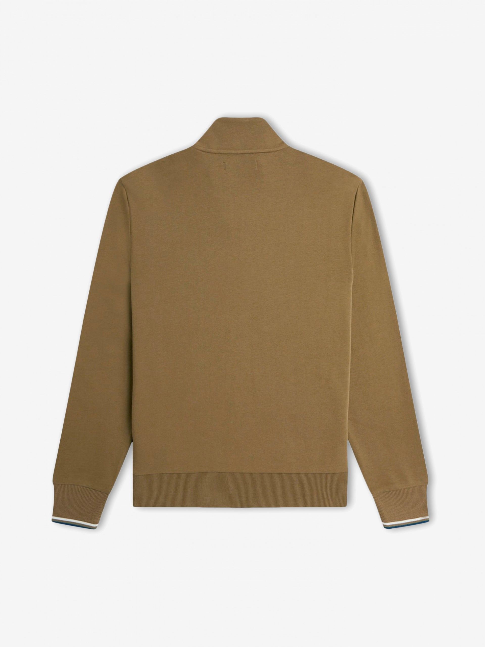Fred Perry Half Zip Camel Zip Sweater