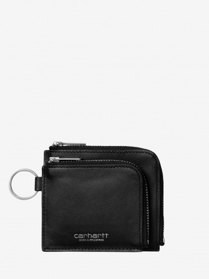 Carteira Carhartt WIP Double Vegas Zip Preta