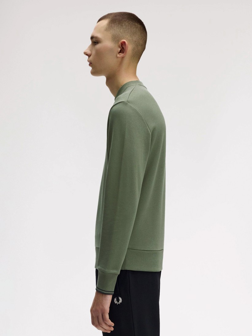 Sudadera Fred Perry Crew Neck Verde