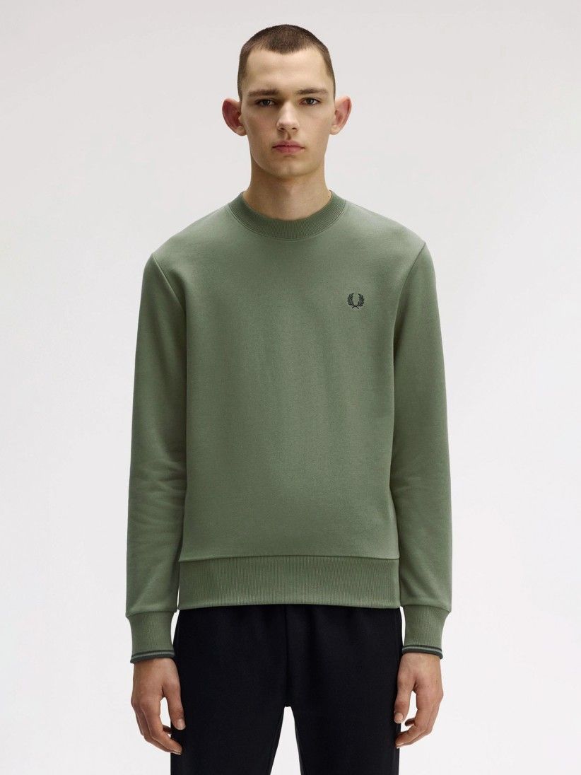 Sudadera Fred Perry Crew Neck Verde