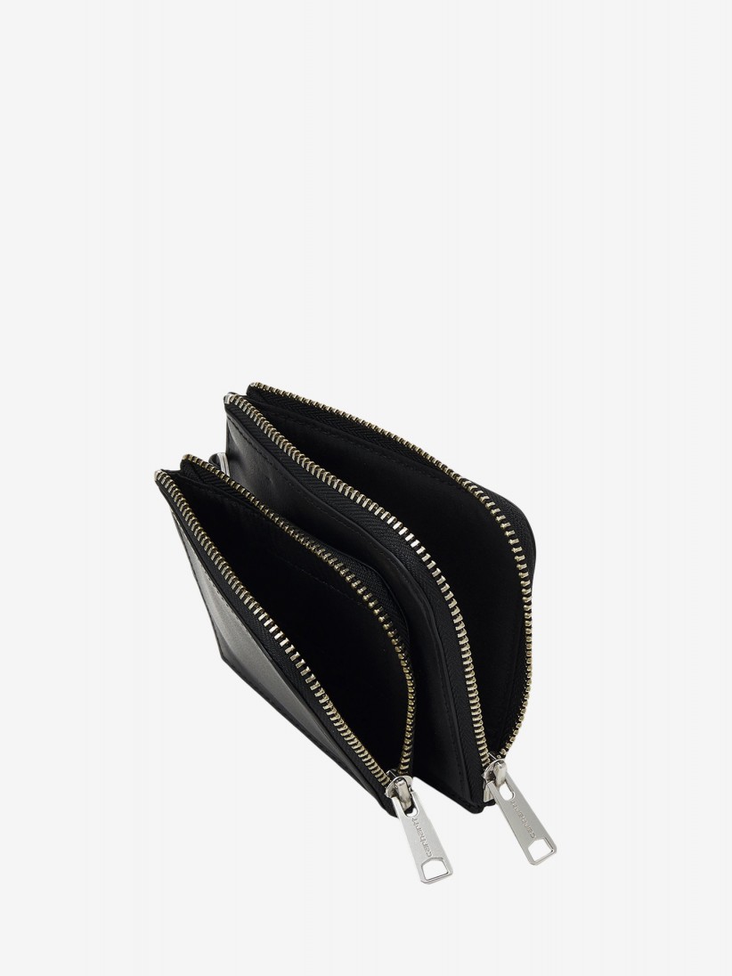 Carteira Carhartt WIP Double Vegas Zip Preta