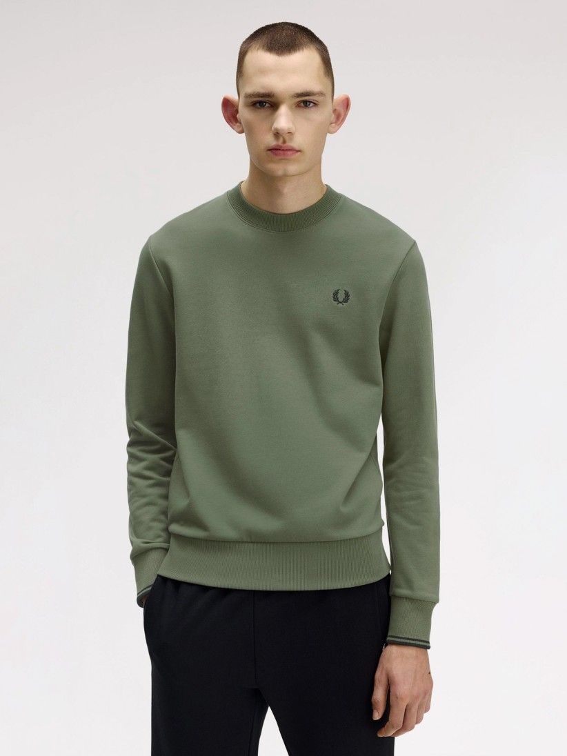 Sudadera Fred Perry Crew Neck Verde