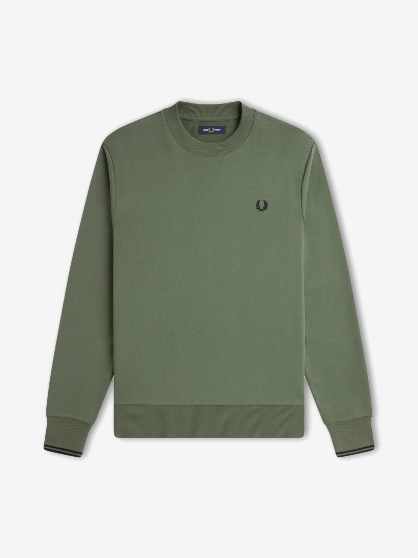 Sudadera Fred Perry Crew Neck Verde